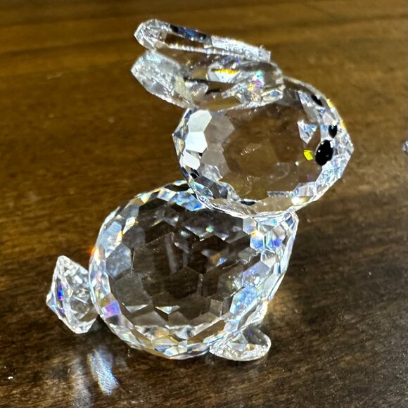 RETIRED Swarovski Crystal Figurine w/Box - Mini Sitting Rabbit - 7678 040 000 - Picture 3 of 7